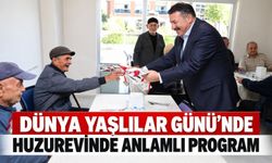 Dünya Yaşlılar Günü’nde huzurevinde anlamlı program