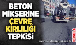 Beton mikserine çevre kirliliği tepkisi