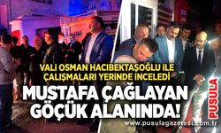 Mustafa Çağlayan göçük alanında! Vali Osman Hacıbektaşoğlu ile çalışmaları yerinde inceledi
