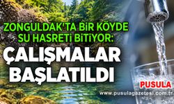 Zonguldak'ta bir köyde su hasreti bitiyor: Çalışmalar başlatıldı