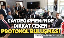 Çaydeğirmeni’nde dikkat çeken protokol buluşması