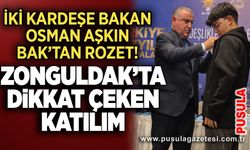 İki kardeşe Bakan Osman Aşkın Bak’tan rozet! Zonguldak’ta dikkat çeken katılım