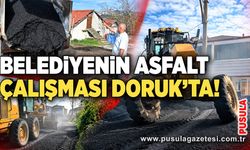 Belediyenin asfalt çalışması Doruk’ta!