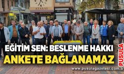 Eğitim Sen: Beslenme hakkı ankete bağlanamaz