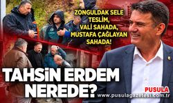 Zonguldak sele teslim, Vali sahada, Mustafa Çağlayan sahada! Peki Tahsin Erdem nerede?