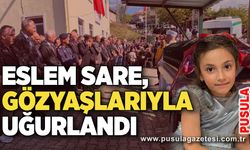 Eslem Sare, gözyaşlarıyla uğurlandı