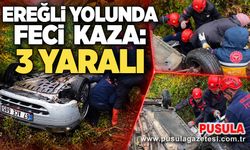 Ereğli yolunda feci kaza: 3 yaralı
