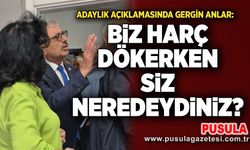 Adaylık açıklamasında gergin anlar: Biz harç dökerken siz neredeydiniz?