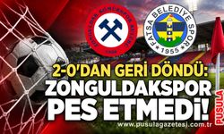 2-0'dan geri döndü: Zonguldakspor pes etmedi!