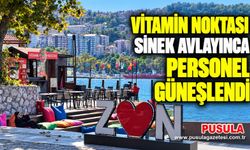 Vitamin Noktası sinek avlayınca personel güneşlendi