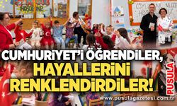 Cumhuriyet’i öğrendiler, hayallerini renklendirdiler!