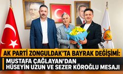 AK Parti Zonguldak’ta bayrak değişimi: Mustafa Çağlayan’dan Hüseyin Uzun ve Sezer Köroğlu mesajı