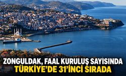 Zonguldak, faal kuruluş sayısında Türkiye’de 31’inci sırada