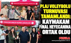 Plaj Voleybolu Turnuvası tamamlandı: Kaymakam final heyecanına ortak oldu