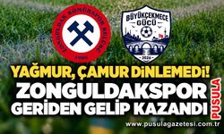Yağmur, çamur dinlemedi! Zonguldakspor geriden gelip kazandı