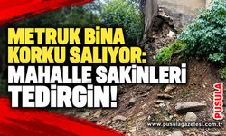 Metruk bina korku salıyor: Mahalle sakinleri tedirgin!
