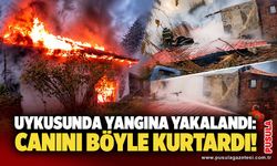 Uykusunda yangına yakalandı: Canını böyle kurtardı!
