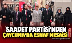 Saadet Partisi'nden Çaycuma'da esnaf mesaisi
