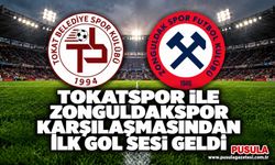 Tokatspor ile Zonguldakspor karşılaşmasından ilk gol sesi geldi