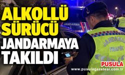 Alkollü sürücü jandarmaya takıldı