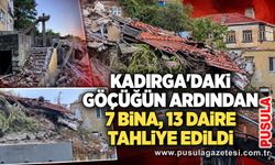 Kadırga'daki göçüğün ardından 7 bina, 13 daire tahliye edildi