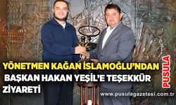 Yönetmen Kağan İslamoğlu’ndan Başkan Hakan Yeşil’e teşekkür ziyareti