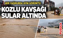 Her yağmurda aynı görüntü: Kozlu Kavşağı sular altında
