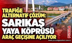 Trafiğe alternatif çözüm: Sarıkaş Yaya Köprüsü araç geçişine açılıyor