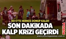 90+3’te herkes donup kaldı! Son dakikada kalp krizi geçirdi