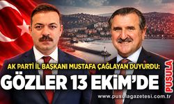 AK Parti İl Başkanı Mustafa Çağlayan duyurdu: Gözler 13 Ekim'de