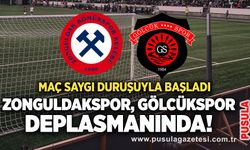 Zonguldakspor, Gölcükspor deplasmanında! Maç saygı duruşuyla başladı