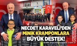 Necdet Karaveli’den minik kramponlara büyük destek!