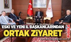Eski ve yeni il başkanlarından ortak ziyaret