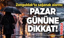 Zonguldak’ta sağanak alarmı: Pazar gününe dikkat!
