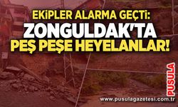 Zonguldak'ta peş peşe heyelanlar! Ekipler alarma geçti