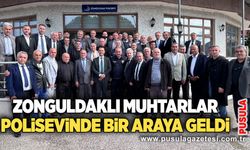 Zonguldaklı muhtarlar Polisevinde bir araya geldi