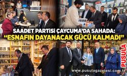 Saadet Partisi Çaycuma’da sahada: “Esnafın dayanacak gücü kalmadı”