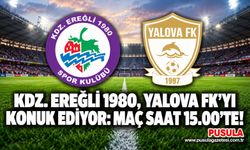 Kdz. Ereğli 1980, Yalova FK'yı konuk ediyor: Maç saat 15.00'te!