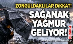 Zonguldaklılar dikkat! Sağanak yağmur geliyor!