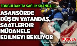 Zonguldak'ta sağlık skandalı: Asansörde düşen vatandaş, saatlerdir müdahele edilmeyi bekliyor