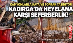 Kadırga'da heyelana karşı seferberlik! Kamyonlarla kaya ve toprak taşınıyor
