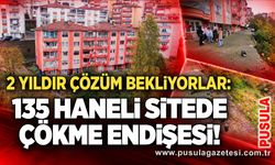 2 yıldır çözüm bekliyorlar: 135 haneli sitede çökme endişesi!