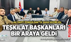 AK Parti Zonguldak’ta saha hazırlığı: Teşkilat başkanları bir araya geldi