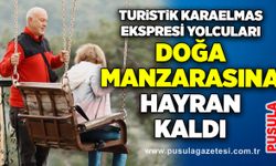 Turistik Karaelmas Ekspresi yolcuları doğa manzarasına hayran kaldı