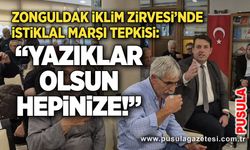 Zonguldak İklim Zirvesi’nde İstiklal Marşı tepkisi: “Yazıklar olsun hepinize!”