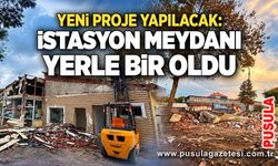 İstasyon meydanı yerle bir oldu: Yeni proje yapılacak