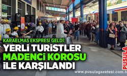 Karaelmas Ekspresi geldi: Yerli turistler Madenci Korosu ile karşılandı