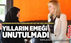 Kaymakam Ruveyda Kahraman Şıktaş vefa buluşması: Yılların emeği unutulmadı