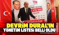 Devrim Dural’ın yönetim listesi belli oldu