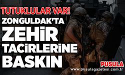 Zonguldak'ta zehir tacirlerine baskın: Tutuklular var